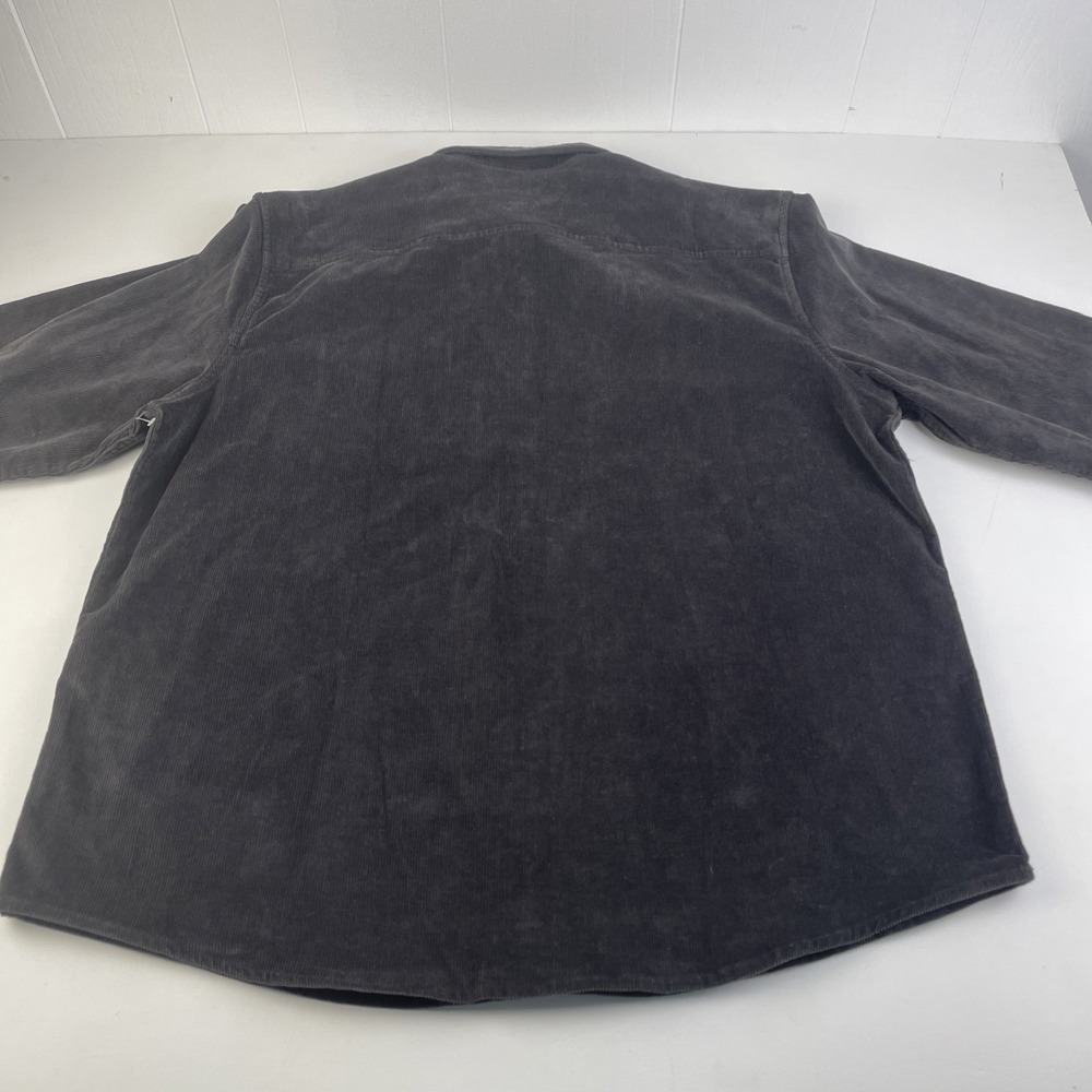 Arizona Jean Co. Men Corduroy Shirt XL Gray Long Sleeve Pocket - Picture 7 of 13